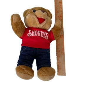 Shoneys Bear Plush Mascot Restaurant Vintage 1990s Shoney’s Collectible READ